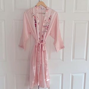 Brand new silk night gown-hand embroidered